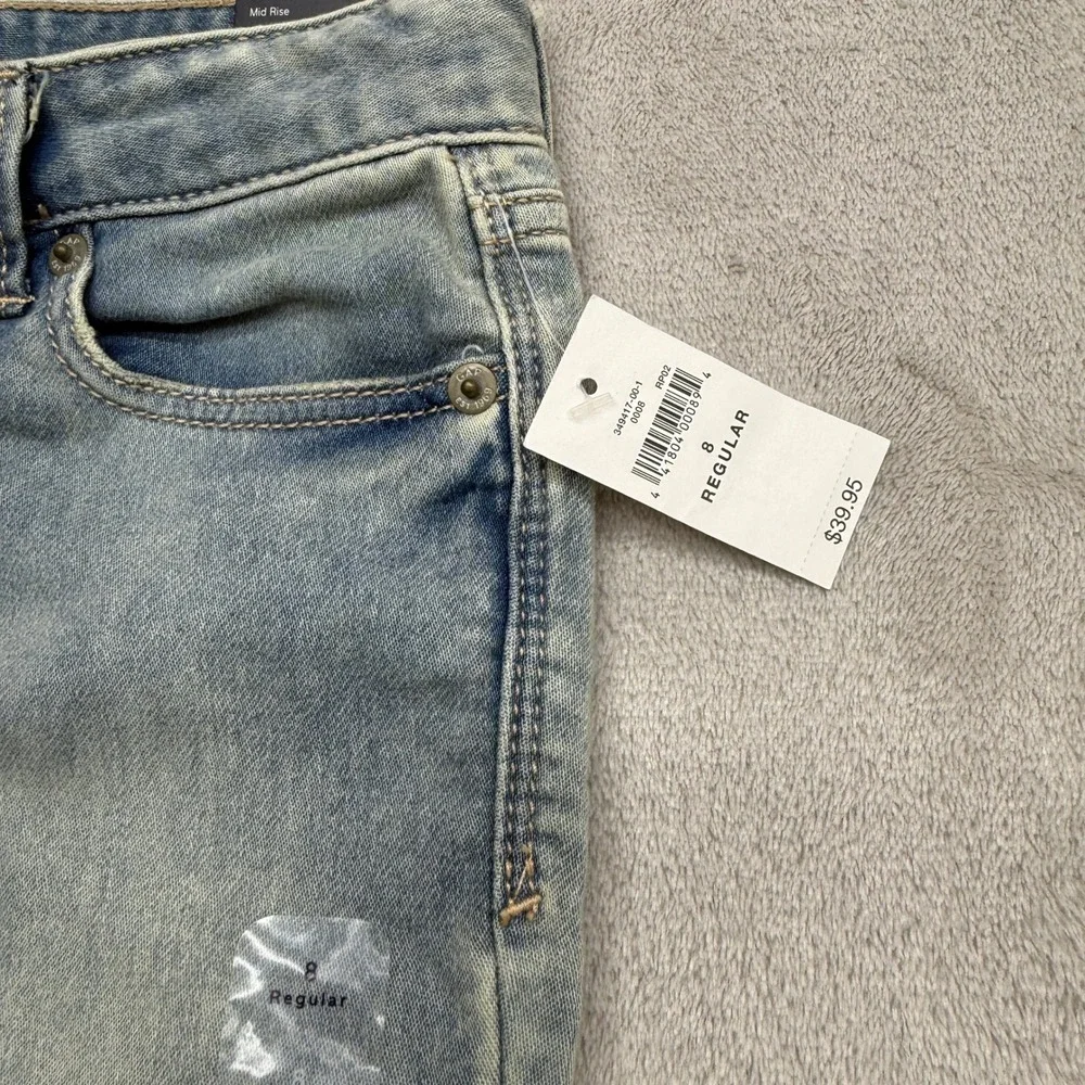 Gap Super Skinny Jeans Girls 8 Light Blue Stretch Mid Rise Washwell Basic School